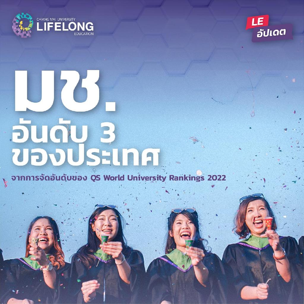 มหาวิทยาลัยเชียงใหม่ อันดับ 3 ของประเทศ จากการจัดอันดับของ QS World University Rankings 2022