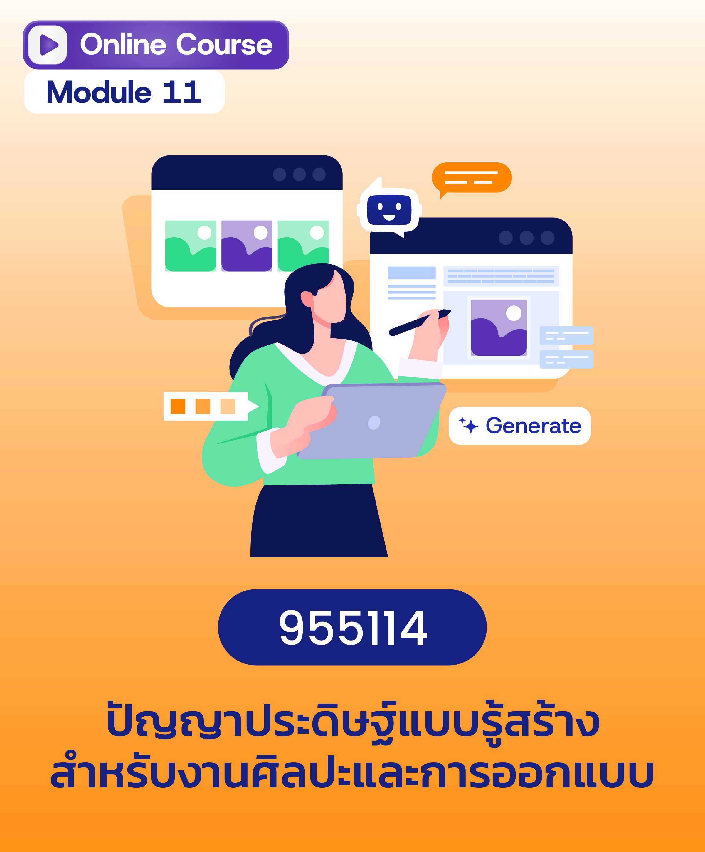 ปัญญาประดิษฐ์แบบรู้สร้างสําหรับงานศิลปะและการออกแบบ (generative artificial intelligence for arts and design)